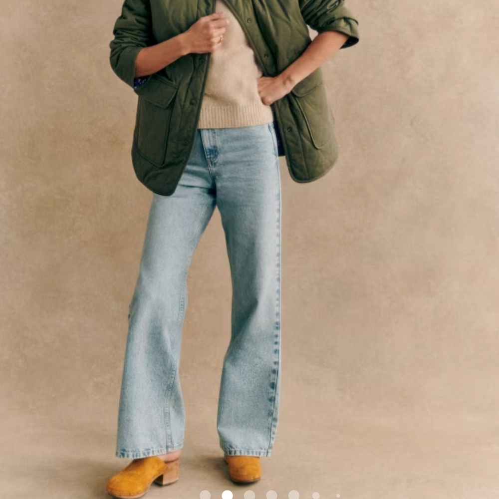 Sezane Farel Jacket Kaki Clair - Picture 7 of 8